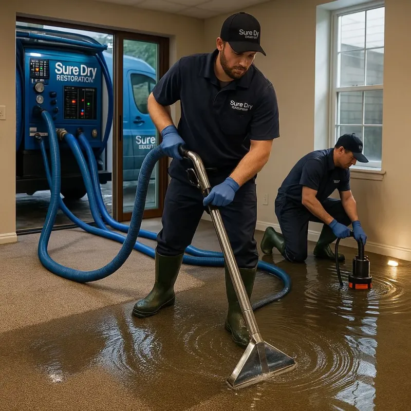 Water Extraction and Removal process in Oakland, TN